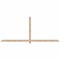 Ekena Millwork Eugene Smooth Timber Gable Bracket, Douglas Fir, 108"W x 45"H x 1 1/2"D x 3 1/2"F, 10/12 Pitch GBW108X45X0204EUG00SDF - alternate 1